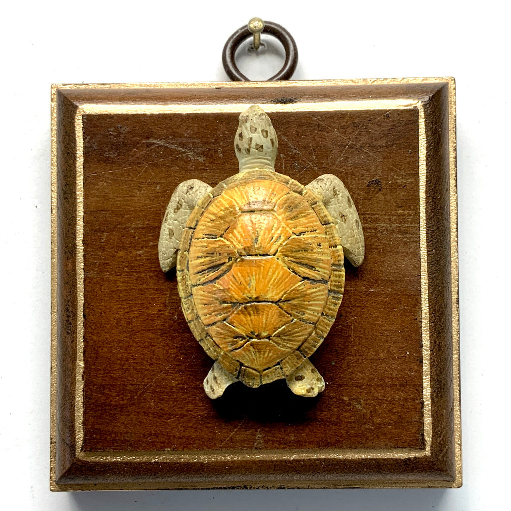 Mahogany Frame with Turtle (3” wide)
