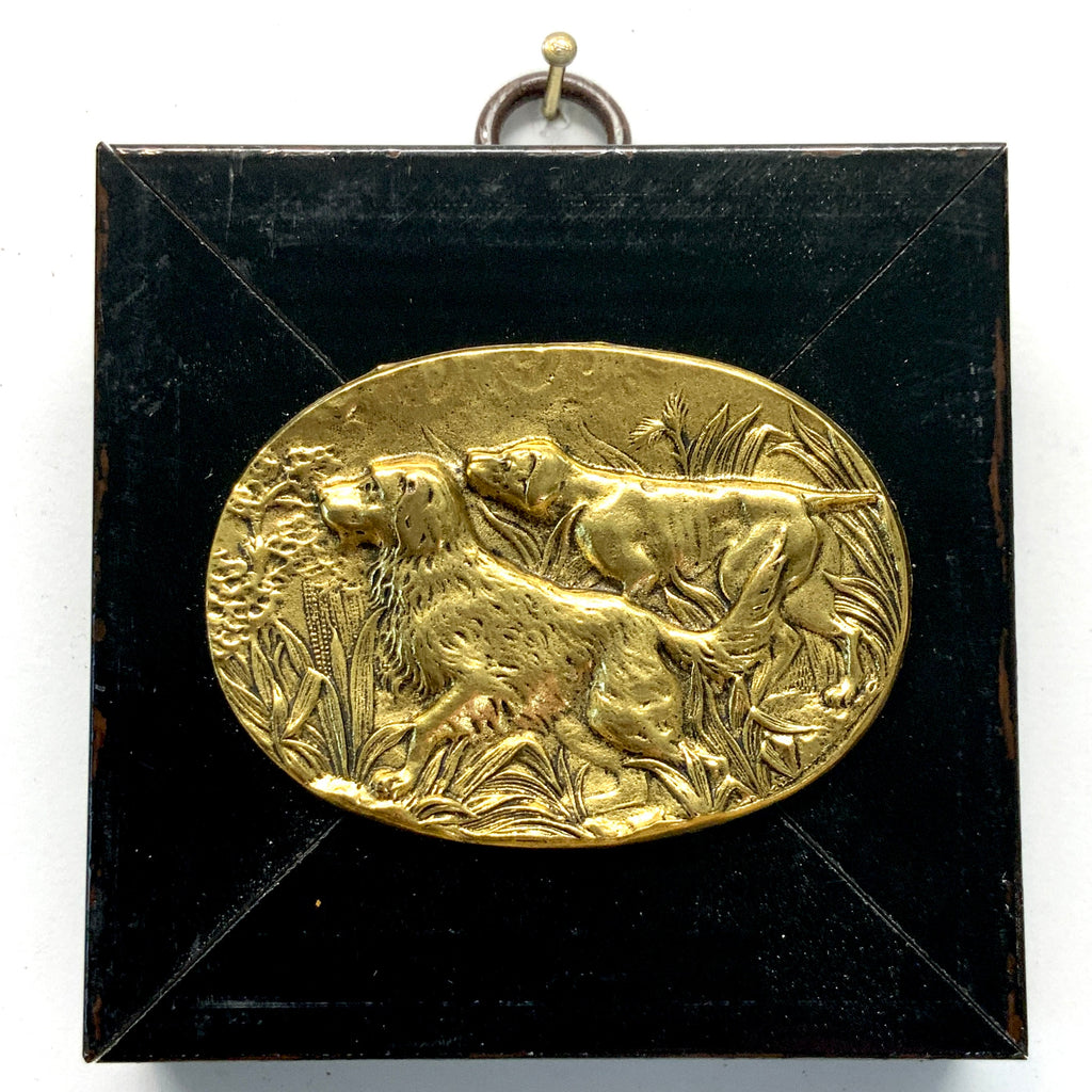 Modern Lacquered Frame with Sporting Dogs (3” wide)